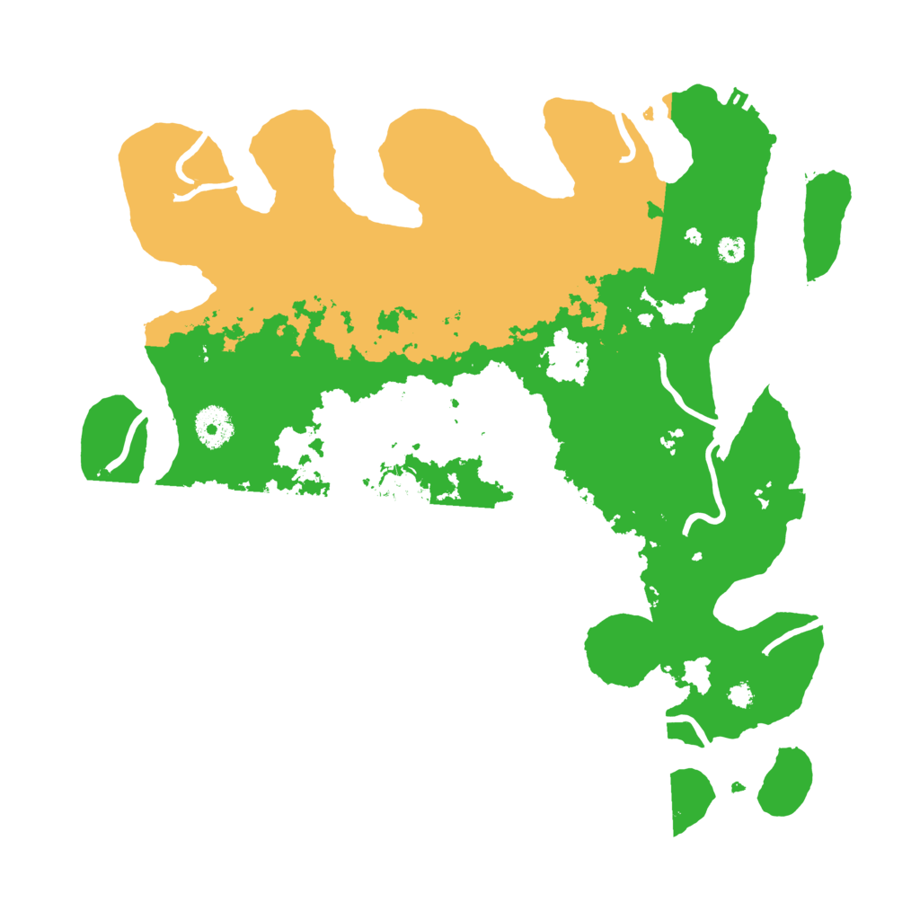 Biome Rust Map: Procedural Map, Size: 3500, Seed: 16582010