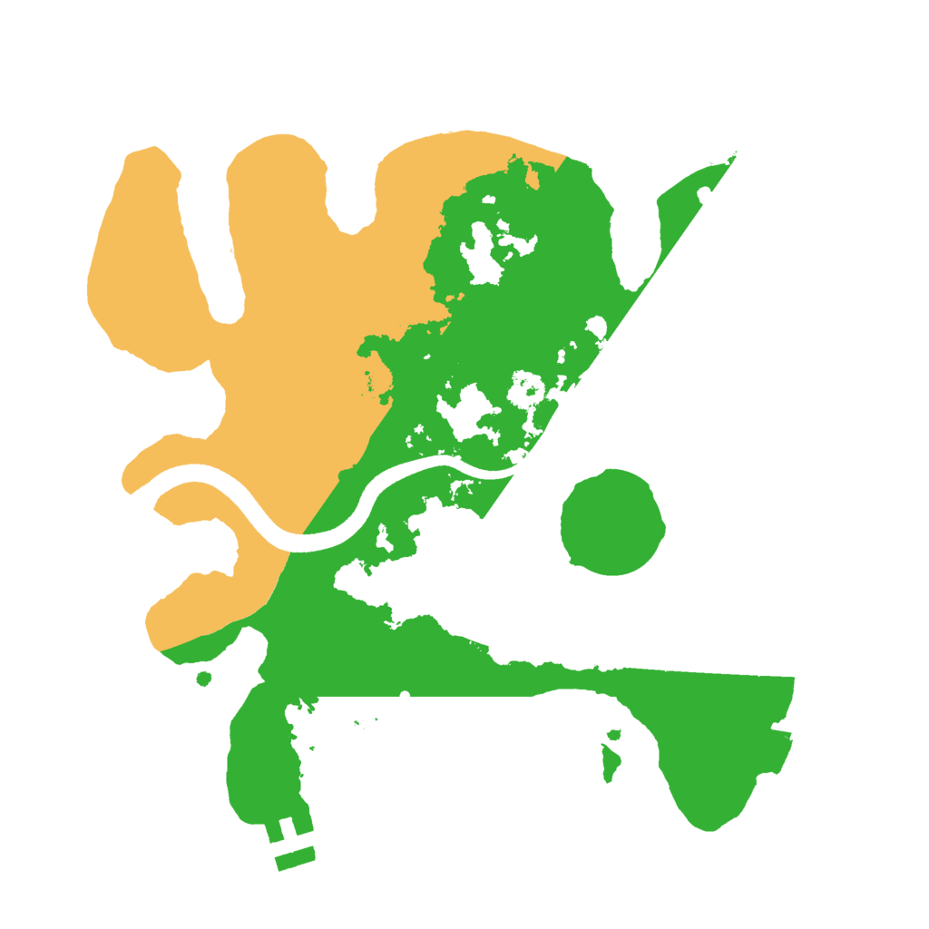 Biome Rust Map: Procedural Map, Size: 2500, Seed: 1975495958