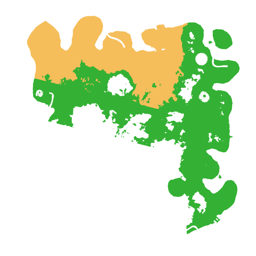 Biome Rust Map: Procedural Map, Size: 3700, Seed: 79606152