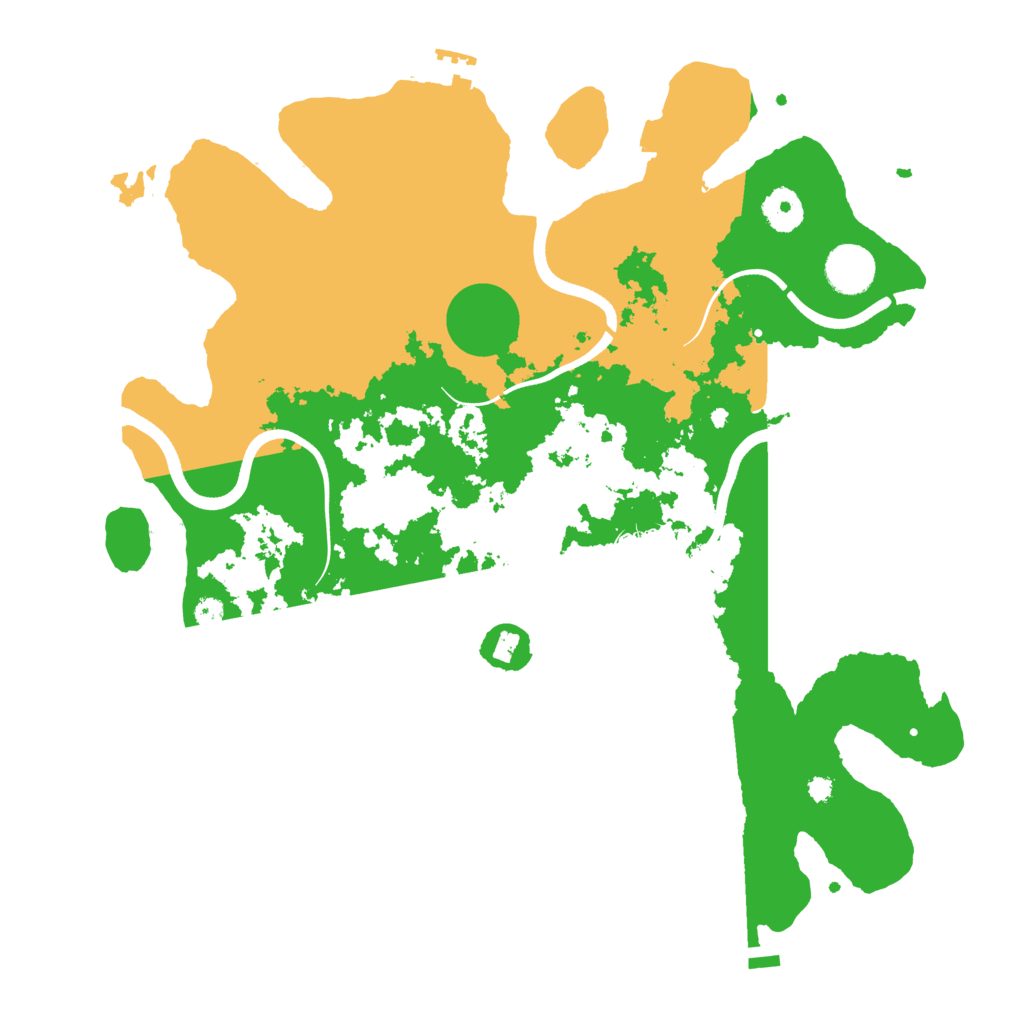 Biome Rust Map: Procedural Map, Size: 3700, Seed: 14523706