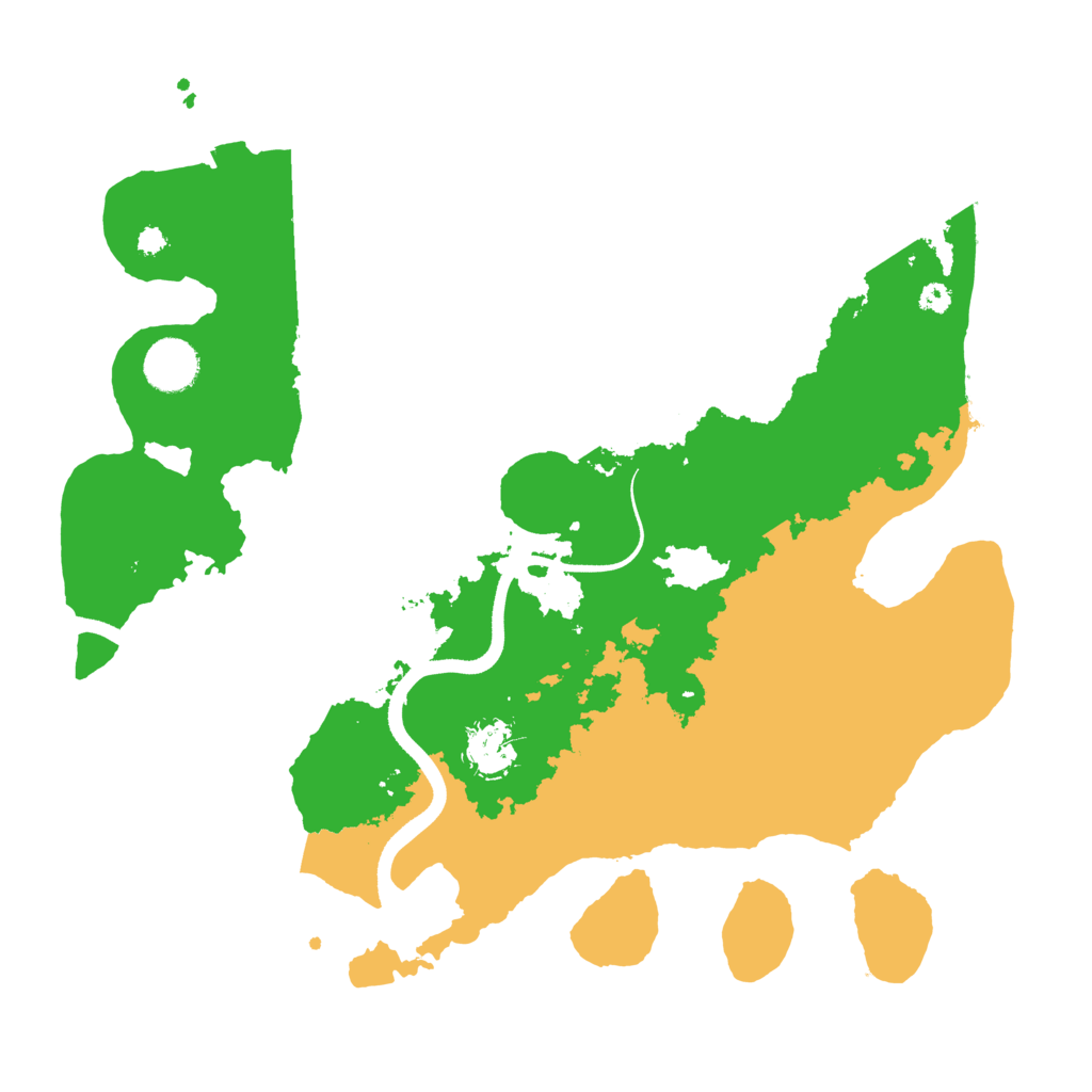 Biome Rust Map: Procedural Map, Size: 3550, Seed: 61734644