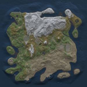 Thumbnail Rust Map: Procedural Map, Size: 3500, Seed: 295290573, 16 Monuments