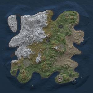 Thumbnail Rust Map: Procedural Map, Size: 3250, Seed: 8, 14 Monuments