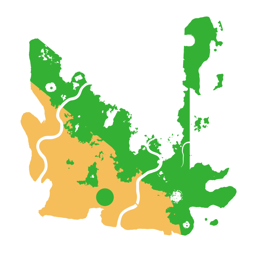 Biome Rust Map: Procedural Map, Size: 3800, Seed: 46069205