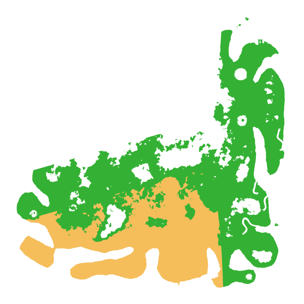 Biome Rust Map: Procedural Map, Size: 4400, Seed: 14815707