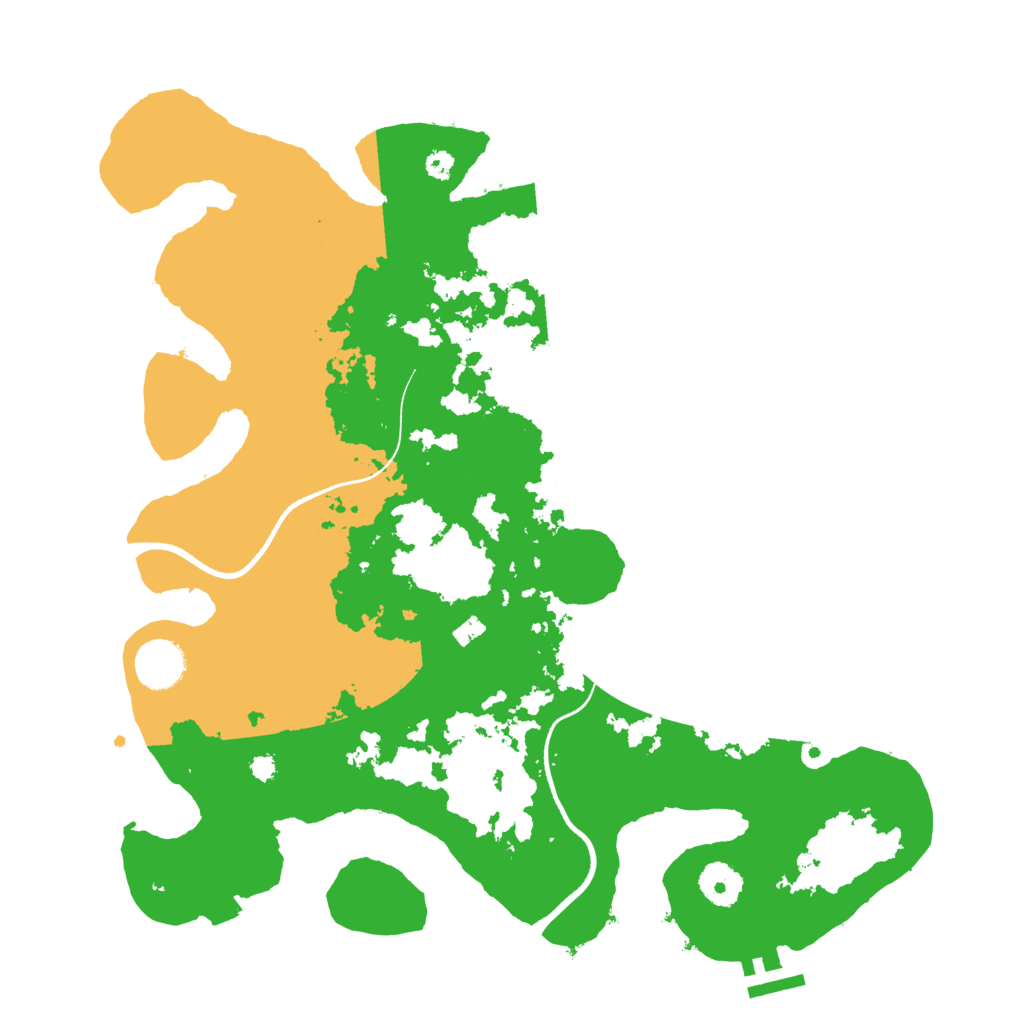 Biome Rust Map: Procedural Map, Size: 3600, Seed: 82937053