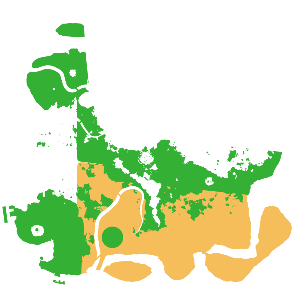 Biome Rust Map: Procedural Map, Size: 3800, Seed: 15979673