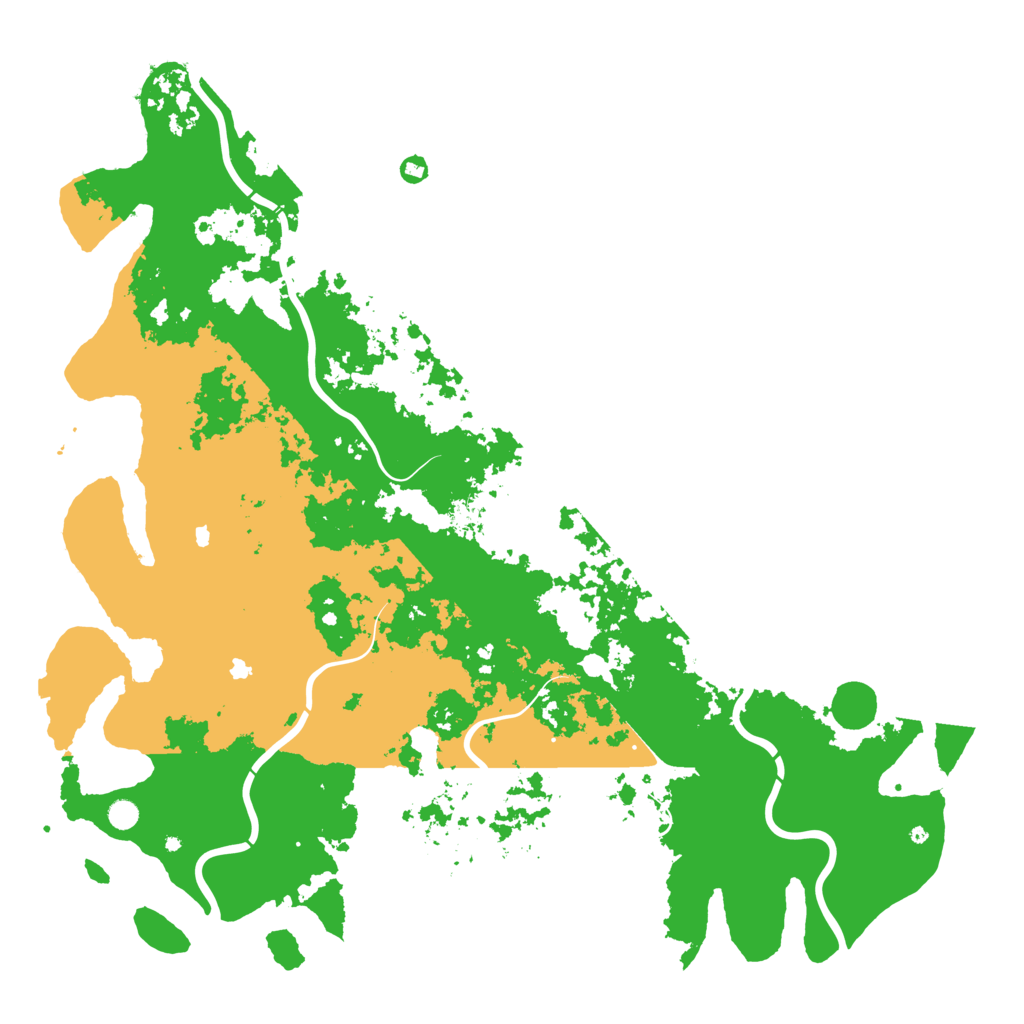 Biome Rust Map: Procedural Map, Size: 6000, Seed: 396286392