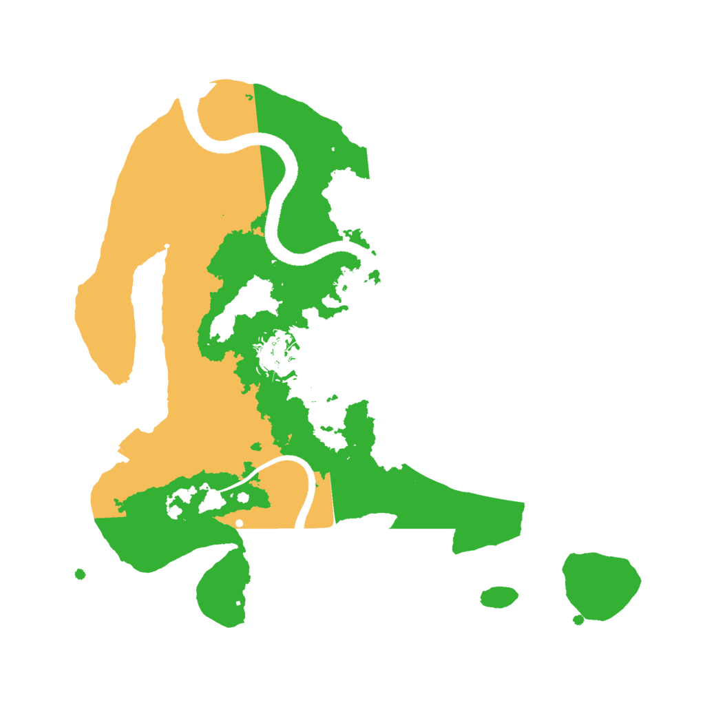 Biome Rust Map: Procedural Map, Size: 2666, Seed: 809850907