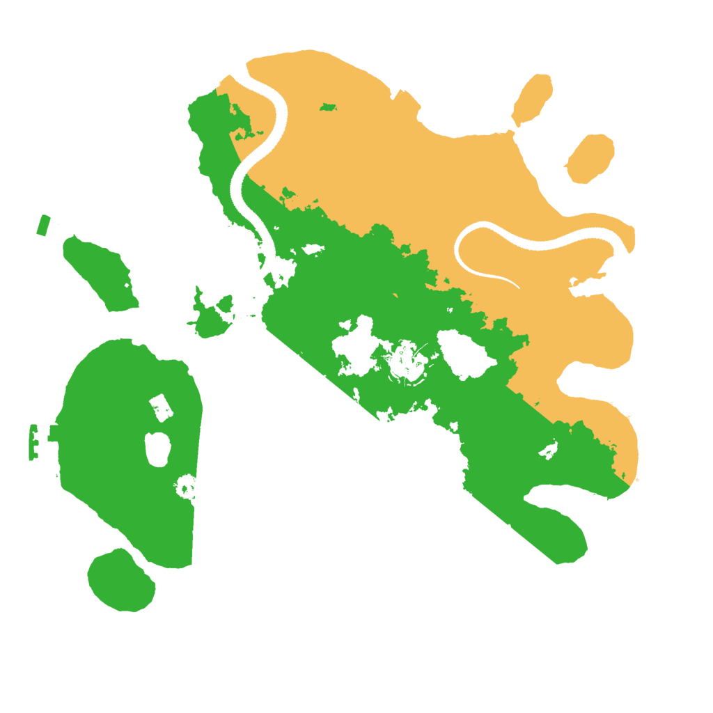 Biome Rust Map: Procedural Map, Size: 3000, Seed: 15041