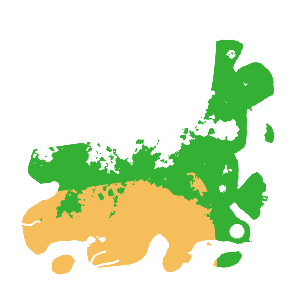 Biome Rust Map: Procedural Map, Size: 3600, Seed: 1941297583