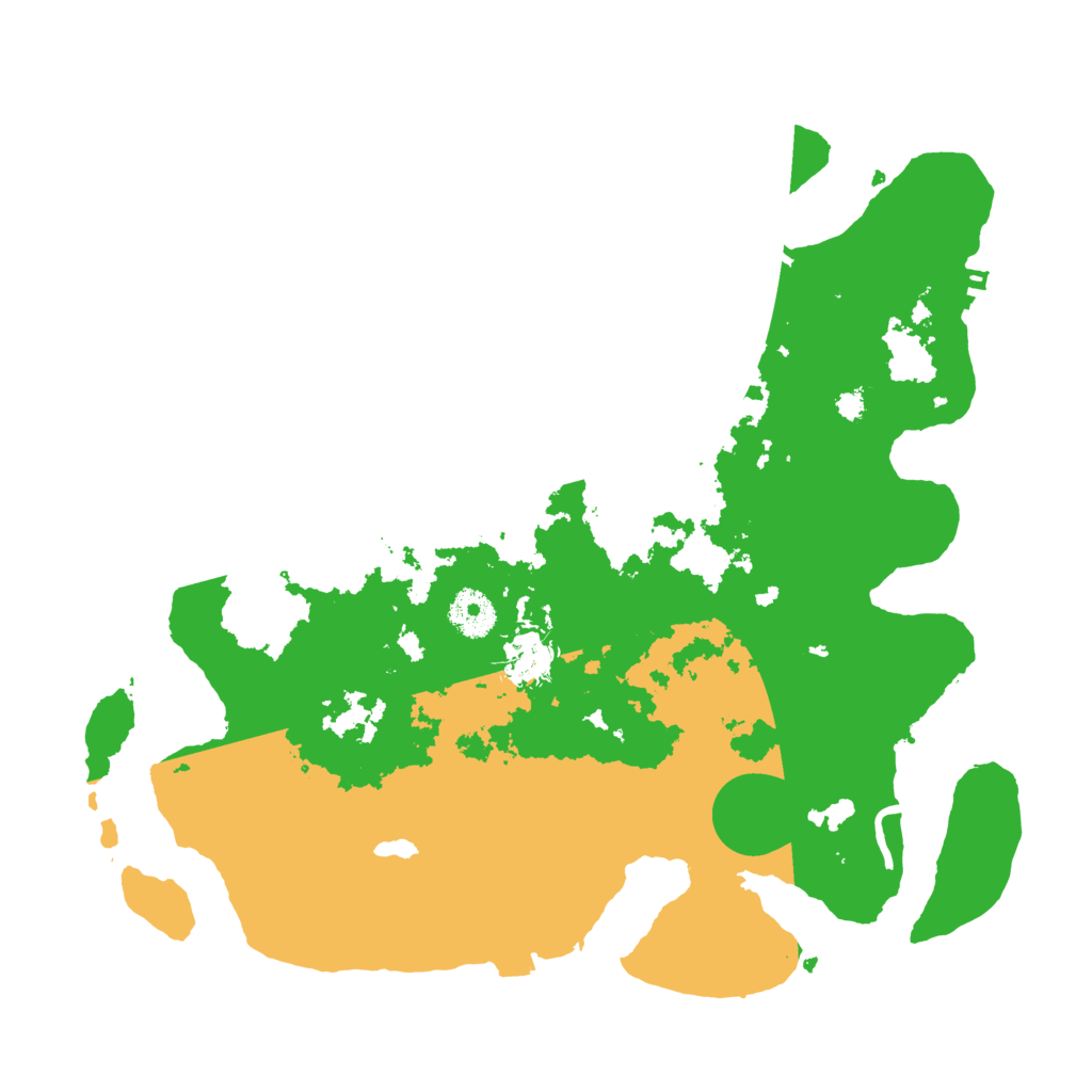 Biome Rust Map: Procedural Map, Size: 3500, Seed: 18757521