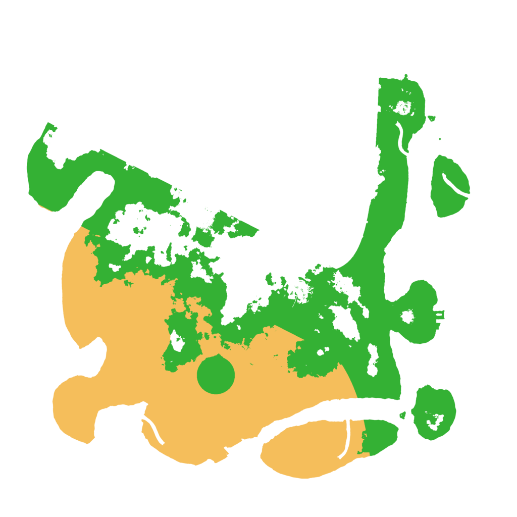 Biome Rust Map: Procedural Map, Size: 3600, Seed: 96611428