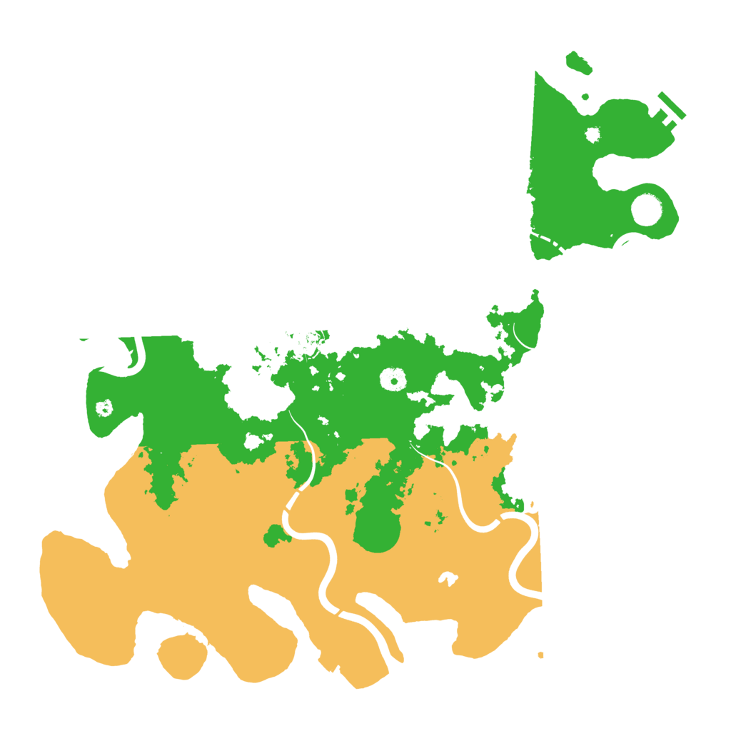 Biome Rust Map: Procedural Map, Size: 4300, Seed: 27495532