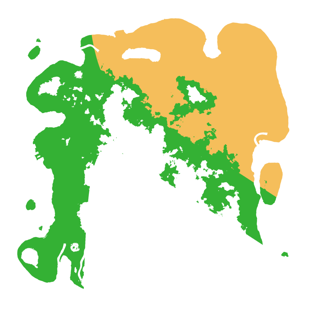 Biome Rust Map: Procedural Map, Size: 3650, Seed: 35161281