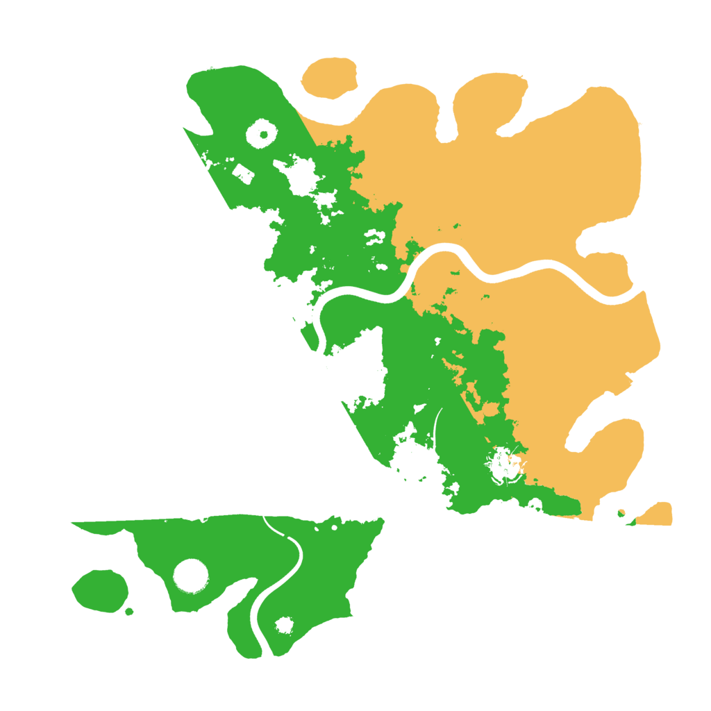 Biome Rust Map: Procedural Map, Size: 3650, Seed: 51998195