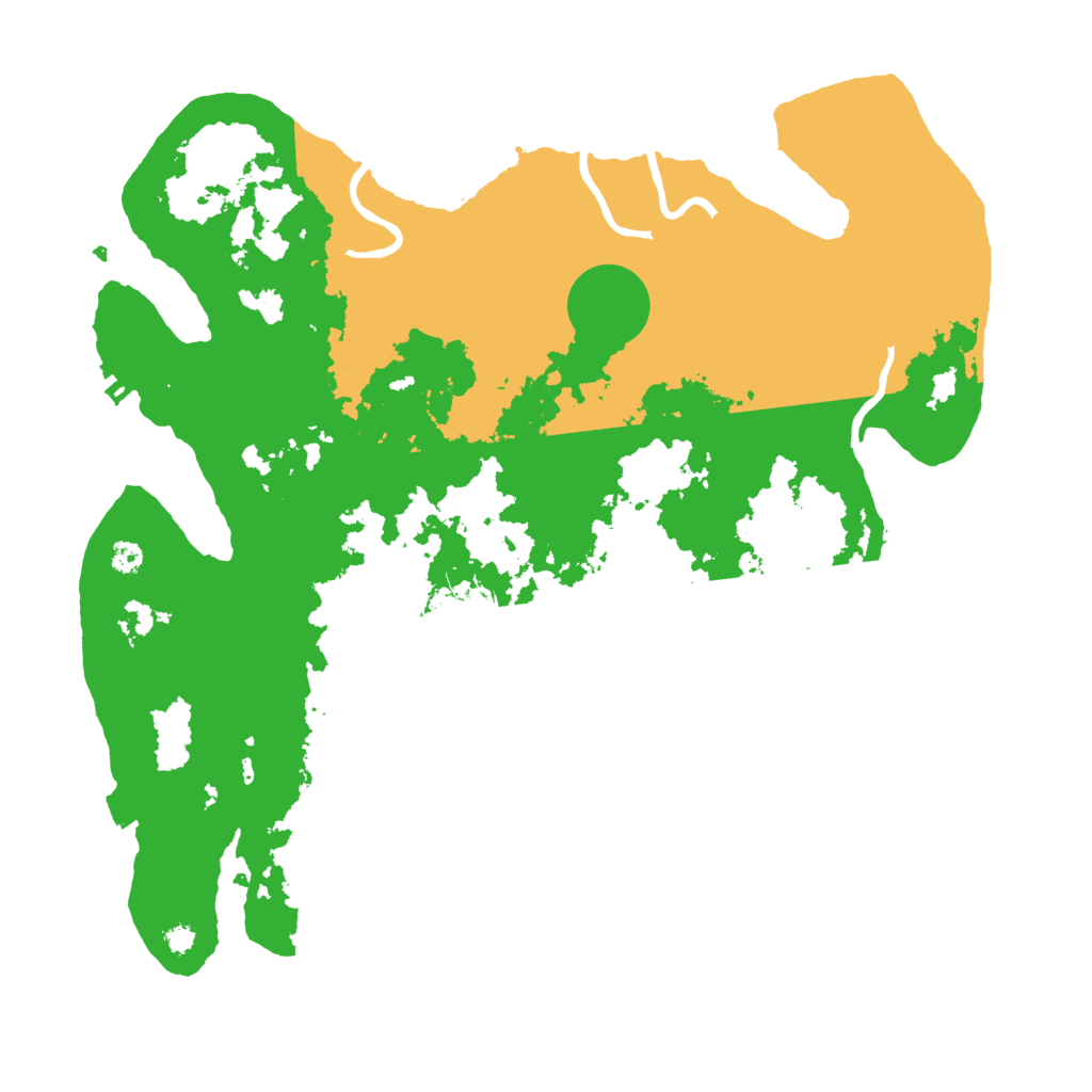 Biome Rust Map: Procedural Map, Size: 3500, Seed: 14301977