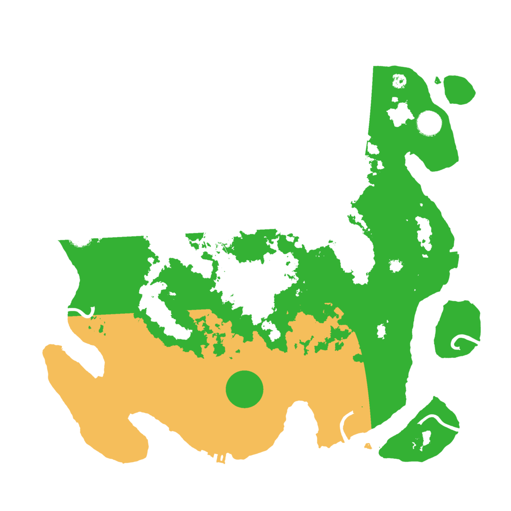 Biome Rust Map: Procedural Map, Size: 3600, Seed: 86588367
