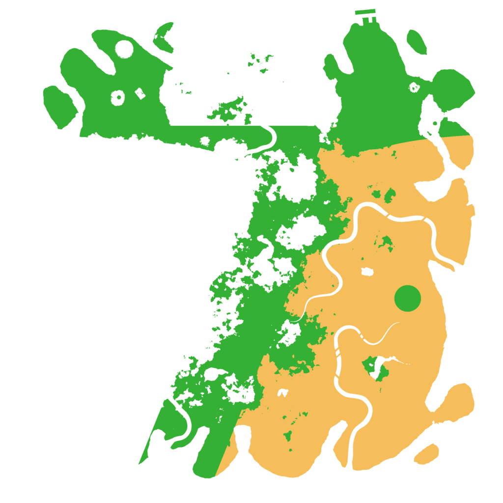 Biome Rust Map: Procedural Map, Size: 5000, Seed: 42165