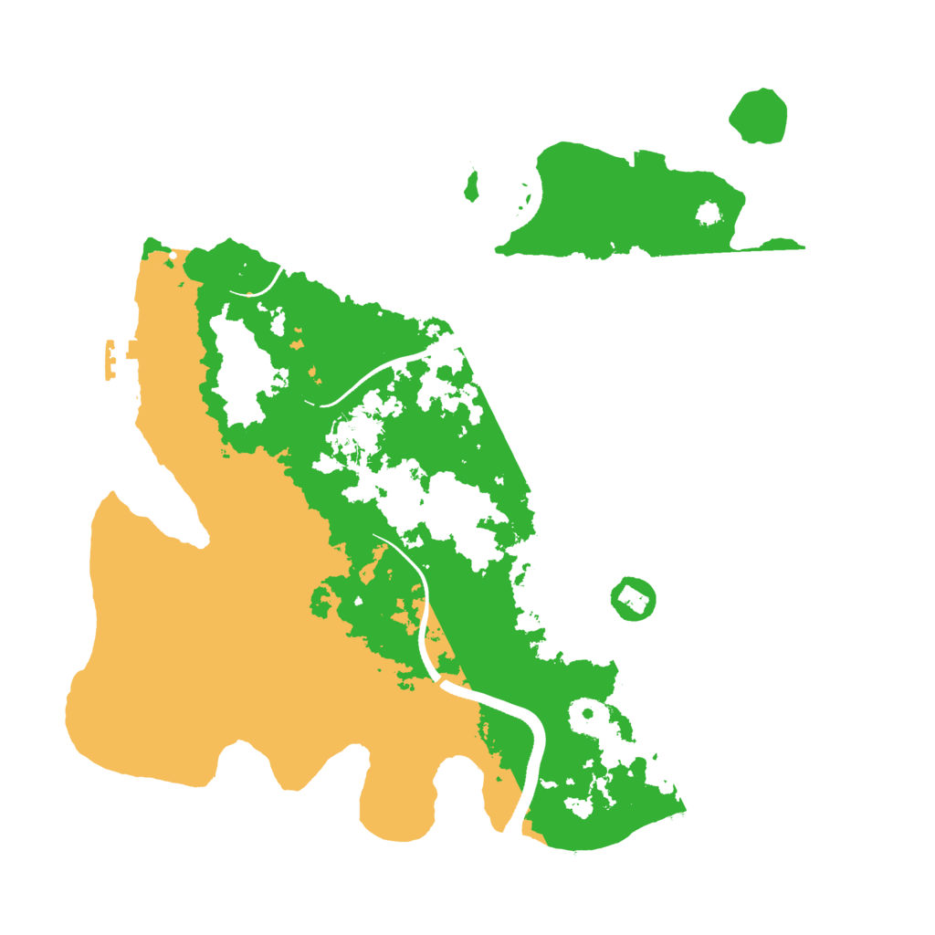 Biome Rust Map: Procedural Map, Size: 3500, Seed: 91460385