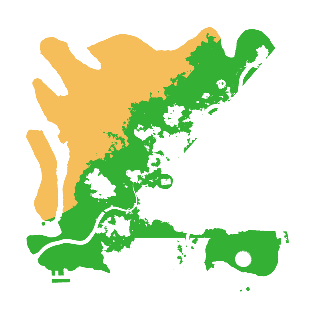 Biome Rust Map: Procedural Map, Size: 3500, Seed: 84414617