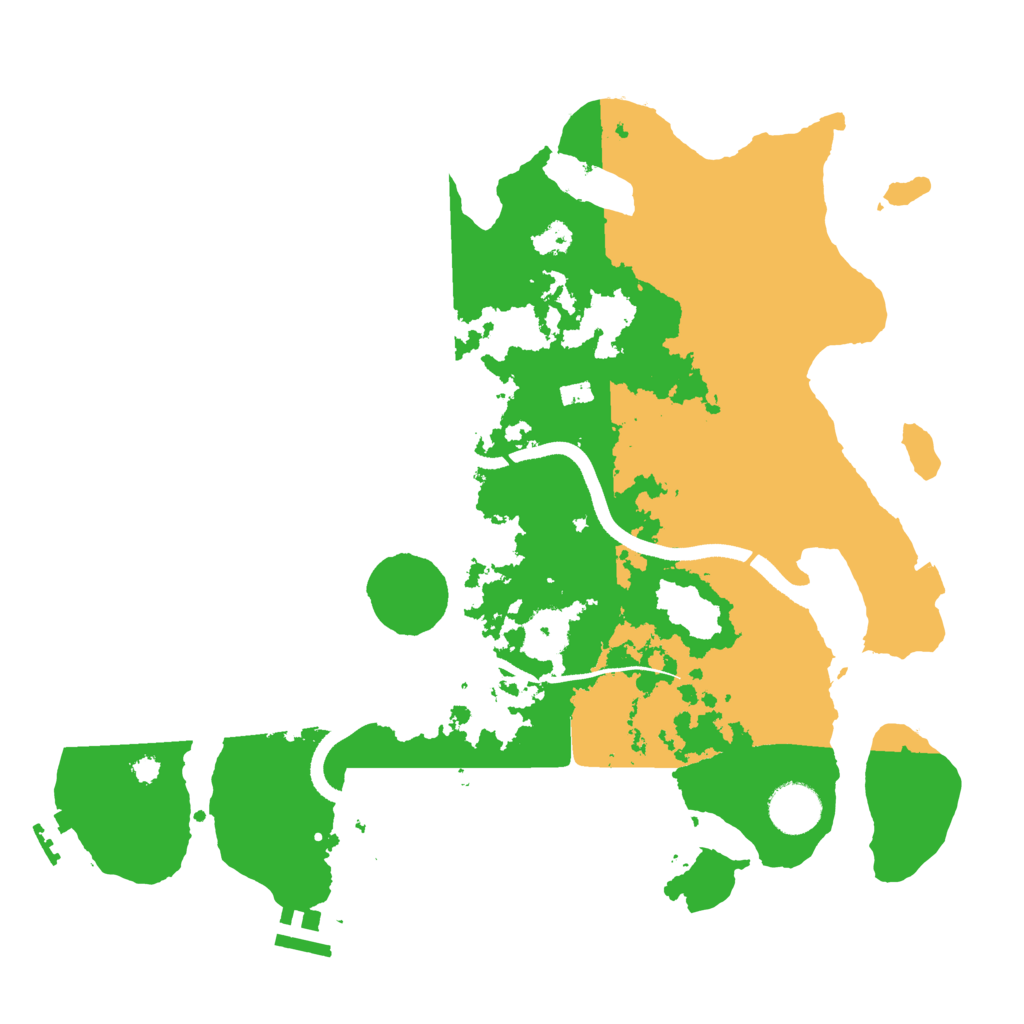 Biome Rust Map: Procedural Map, Size: 3500, Seed: 1033189079