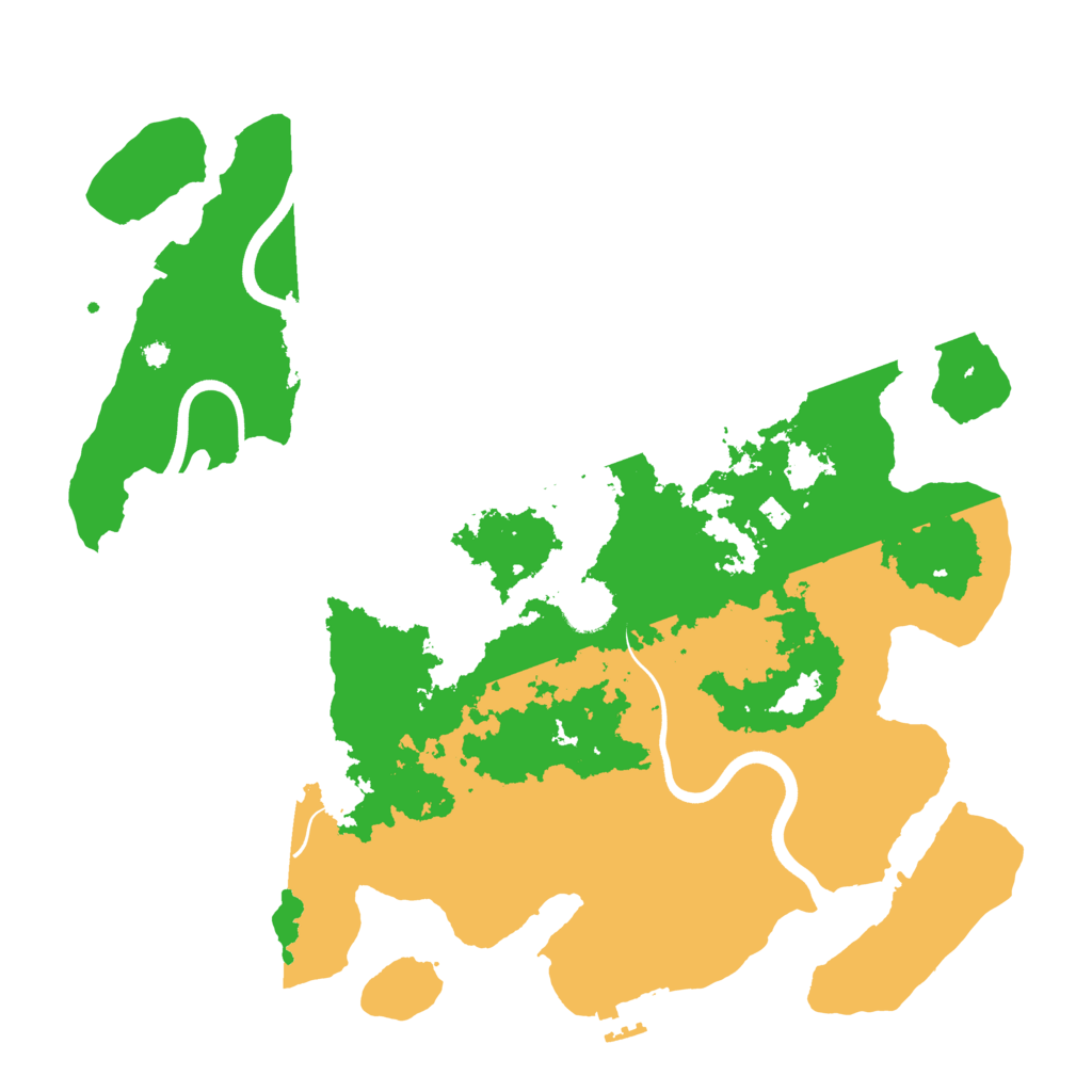 Biome Rust Map: Procedural Map, Size: 3900, Seed: 58568564