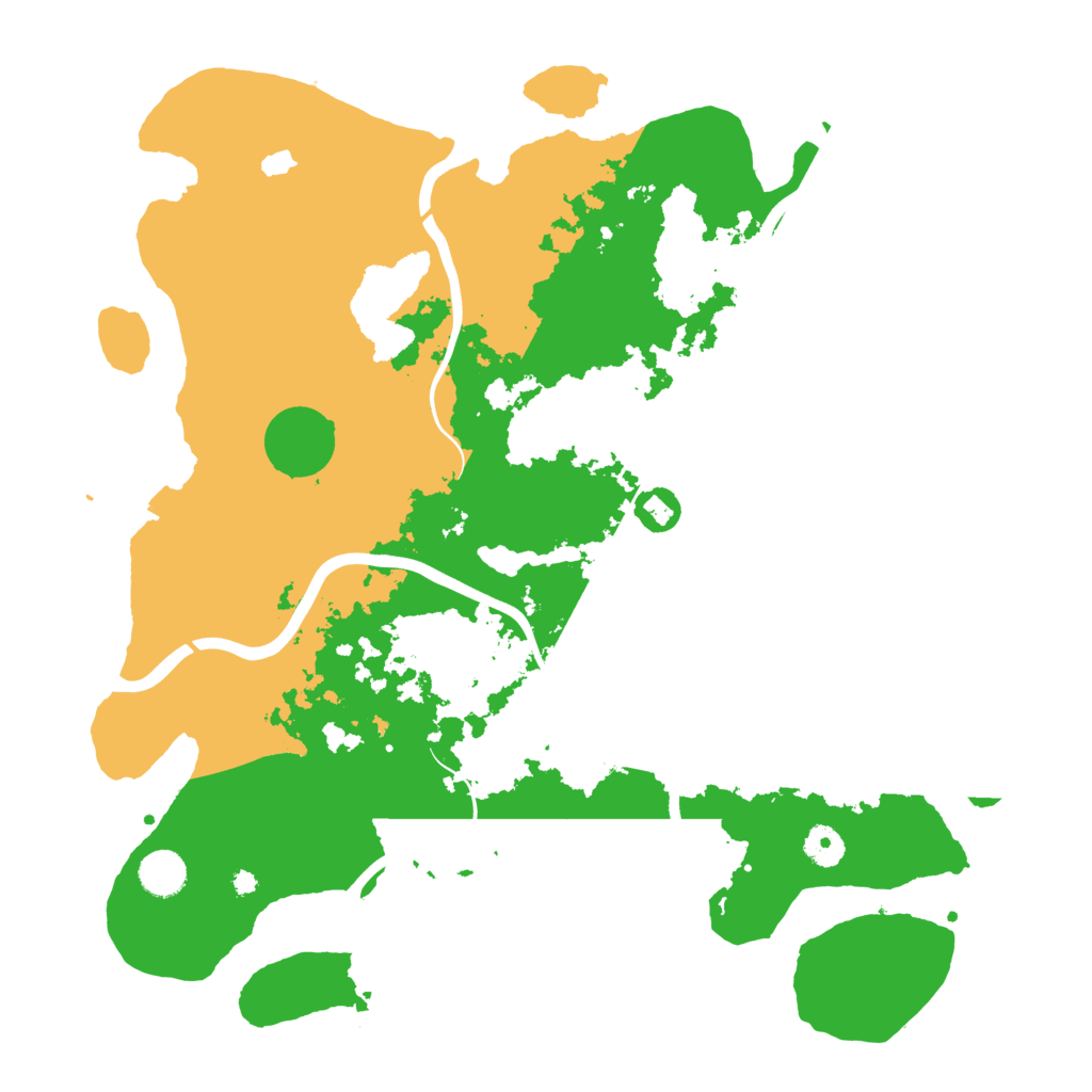 Biome Rust Map: Procedural Map, Size: 4100, Seed: 71108110