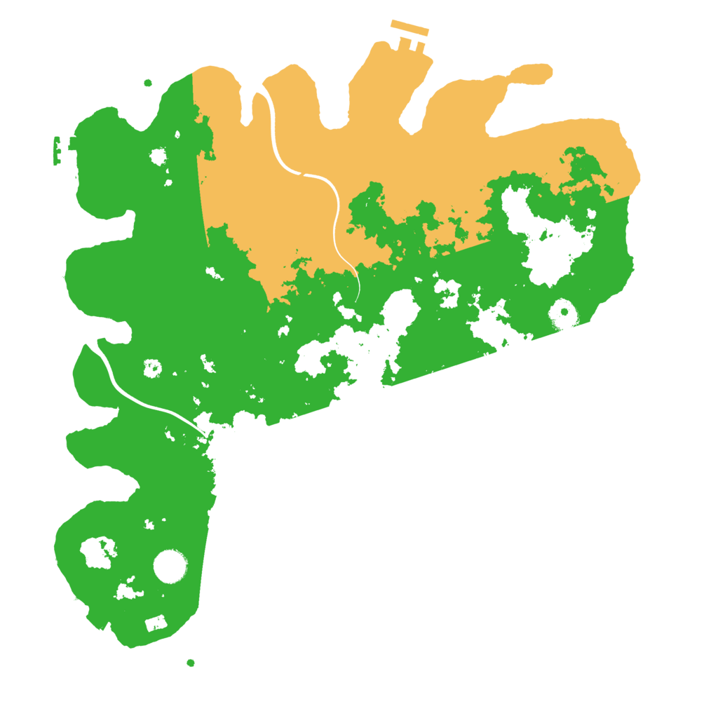 Biome Rust Map: Procedural Map, Size: 3800, Seed: 37123825
