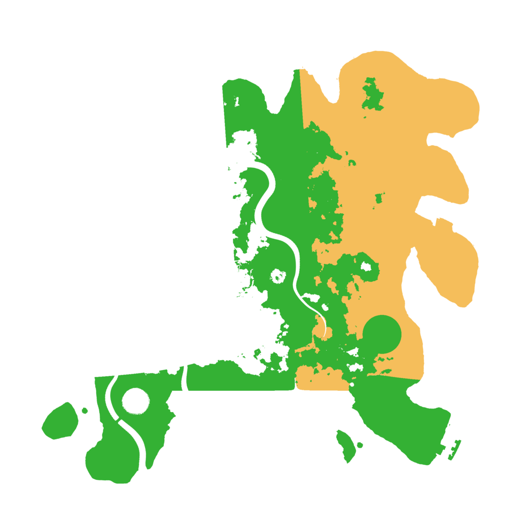 Biome Rust Map: Procedural Map, Size: 3550, Seed: 5470857