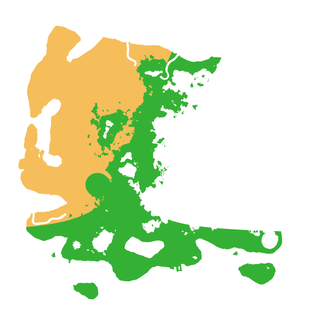 Biome Rust Map: Procedural Map, Size: 3550, Seed: 41407732
