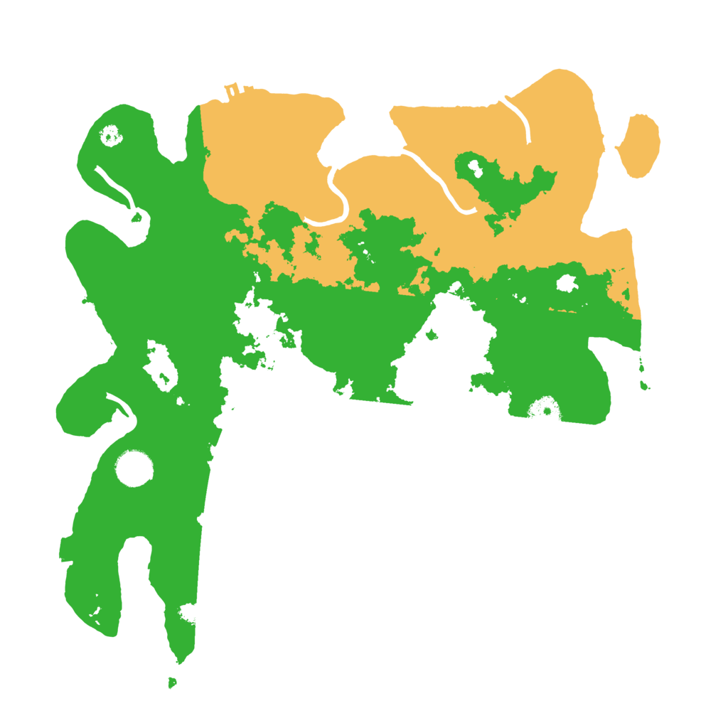 Biome Rust Map: Procedural Map, Size: 3500, Seed: 739938862