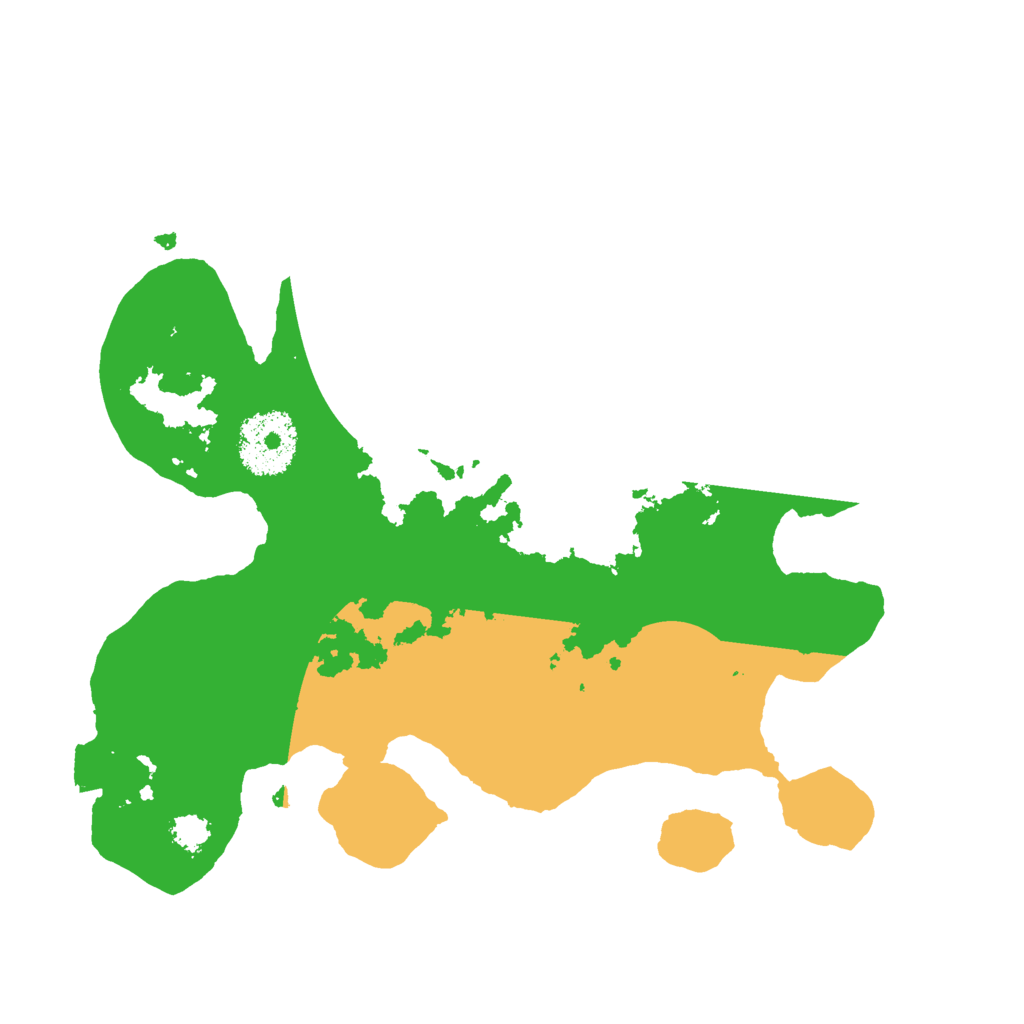 Biome Rust Map: Procedural Map, Size: 2500, Seed: 1334492846