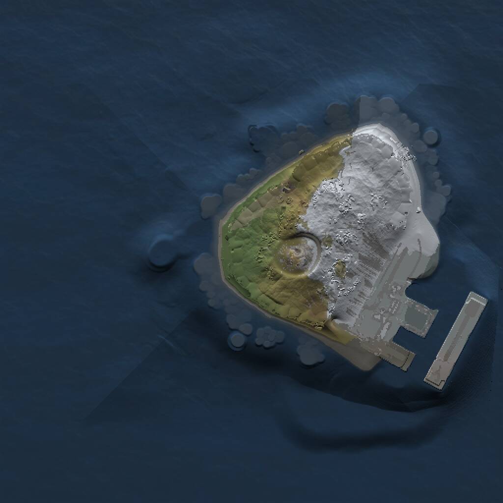 Rust Map: Procedural Map, Size: 1000, Seed: 5785, 2 Monuments