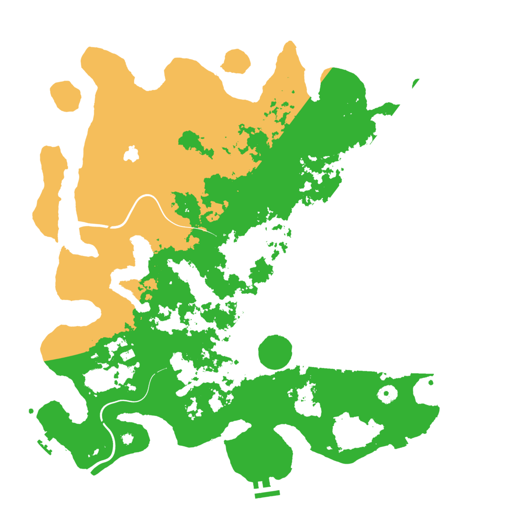 Biome Rust Map: Procedural Map, Size: 4100, Seed: 2222