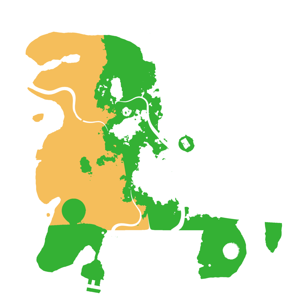 Biome Rust Map: Procedural Map, Size: 3400, Seed: 27251896