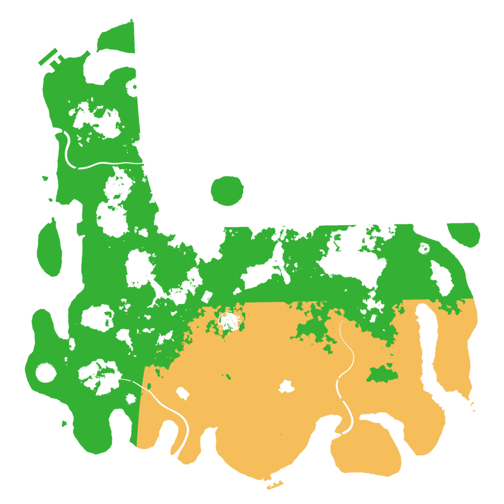 Biome Rust Map: Procedural Map, Size: 4500, Seed: 484075259