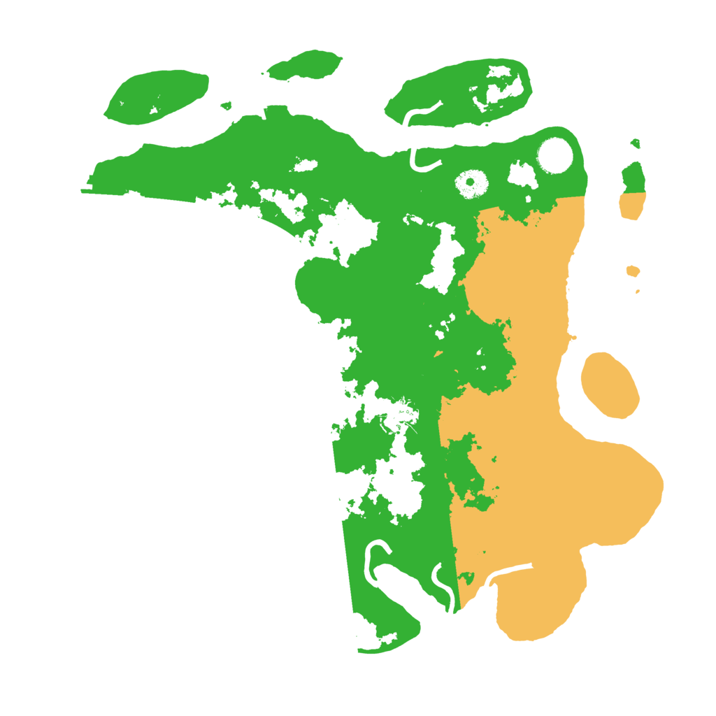 Biome Rust Map: Procedural Map, Size: 3550, Seed: 65787132