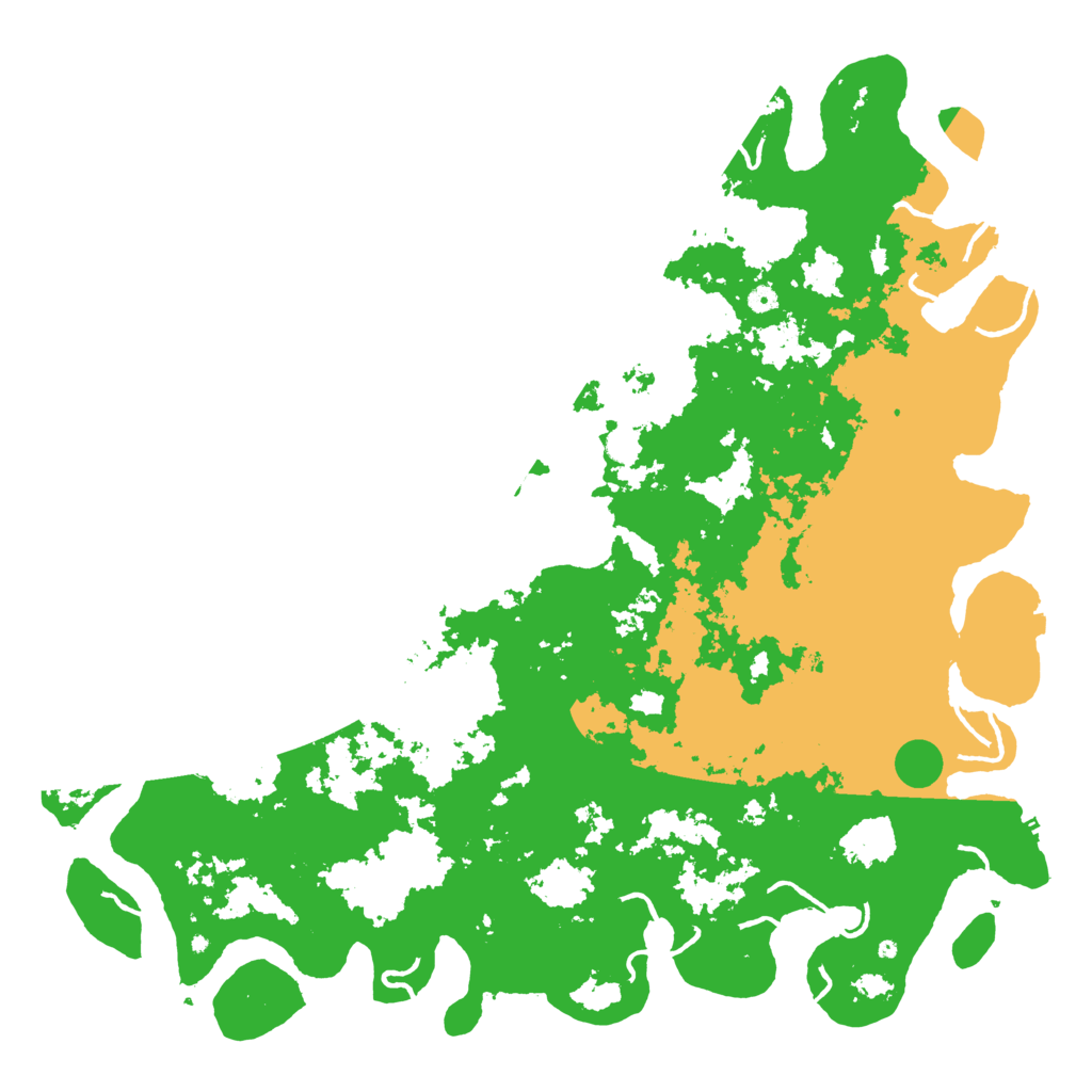 Biome Rust Map: Procedural Map, Size: 6000, Seed: 1745687089