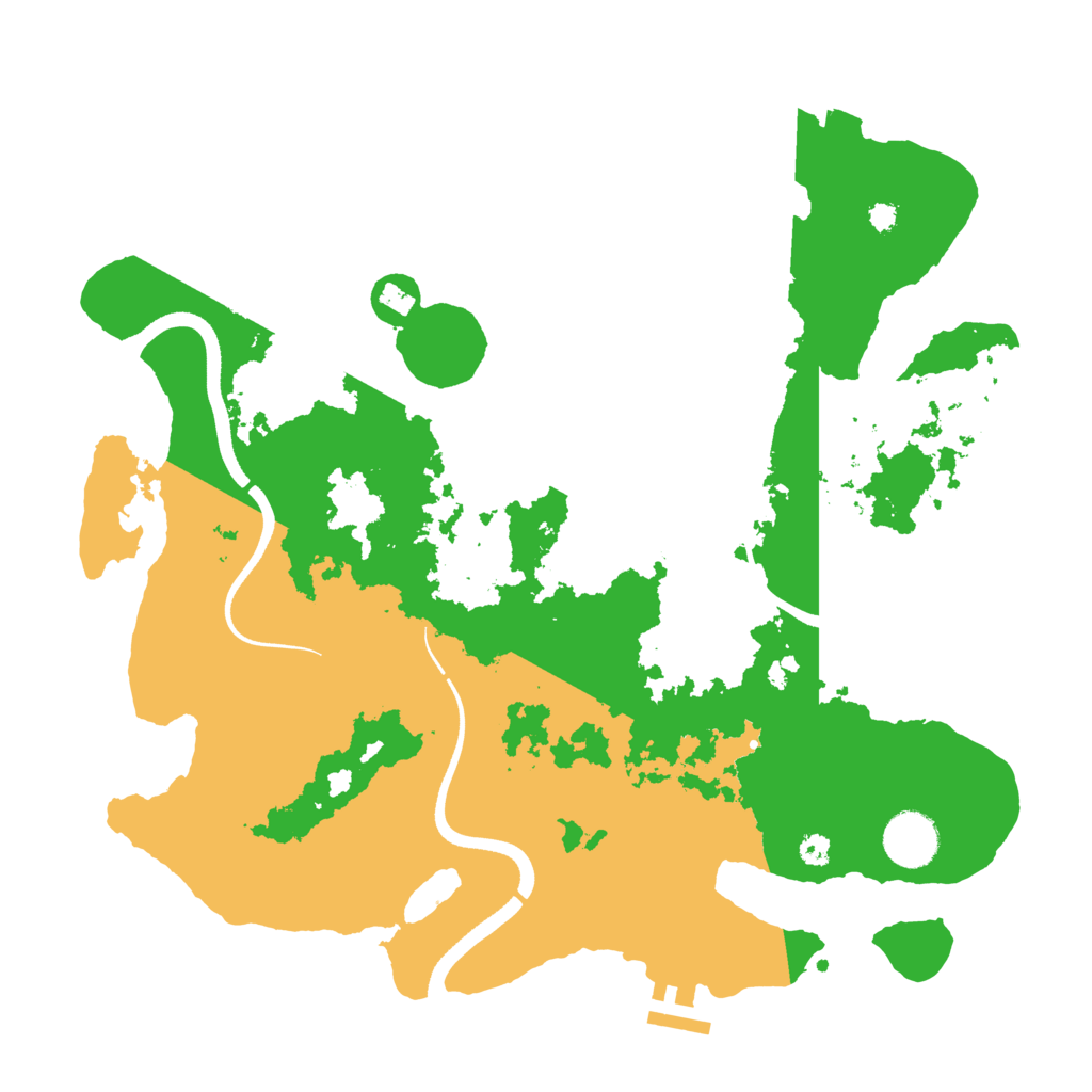 Biome Rust Map: Procedural Map, Size: 3500, Seed: 1205631128