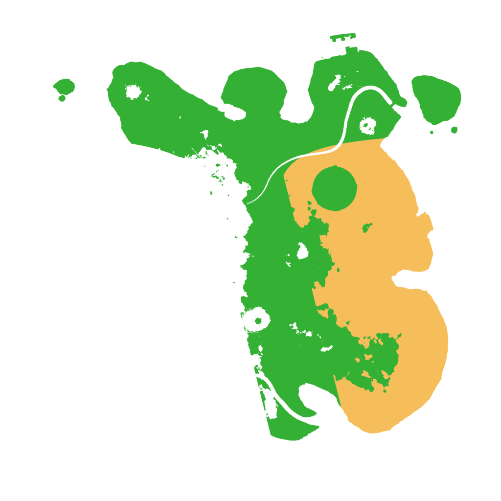 Biome Rust Map: Procedural Map, Size: 3000, Seed: 19808