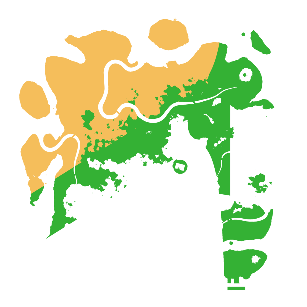 Biome Rust Map: Procedural Map, Size: 3500, Seed: 1295607740