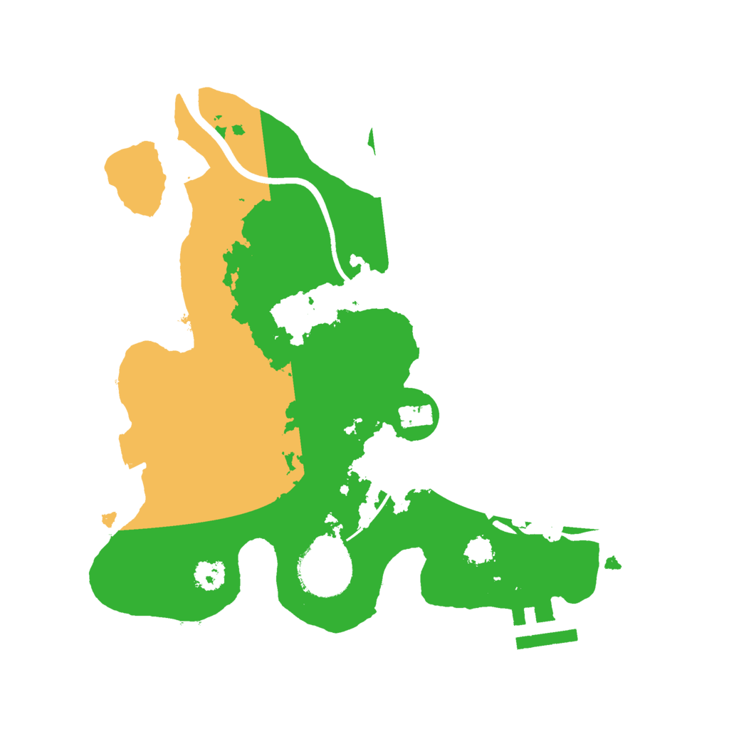 Biome Rust Map: Procedural Map, Size: 2400, Seed: 1003403075