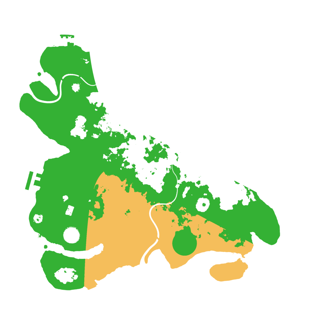 Biome Rust Map: Procedural Map, Size: 3400, Seed: 23197498