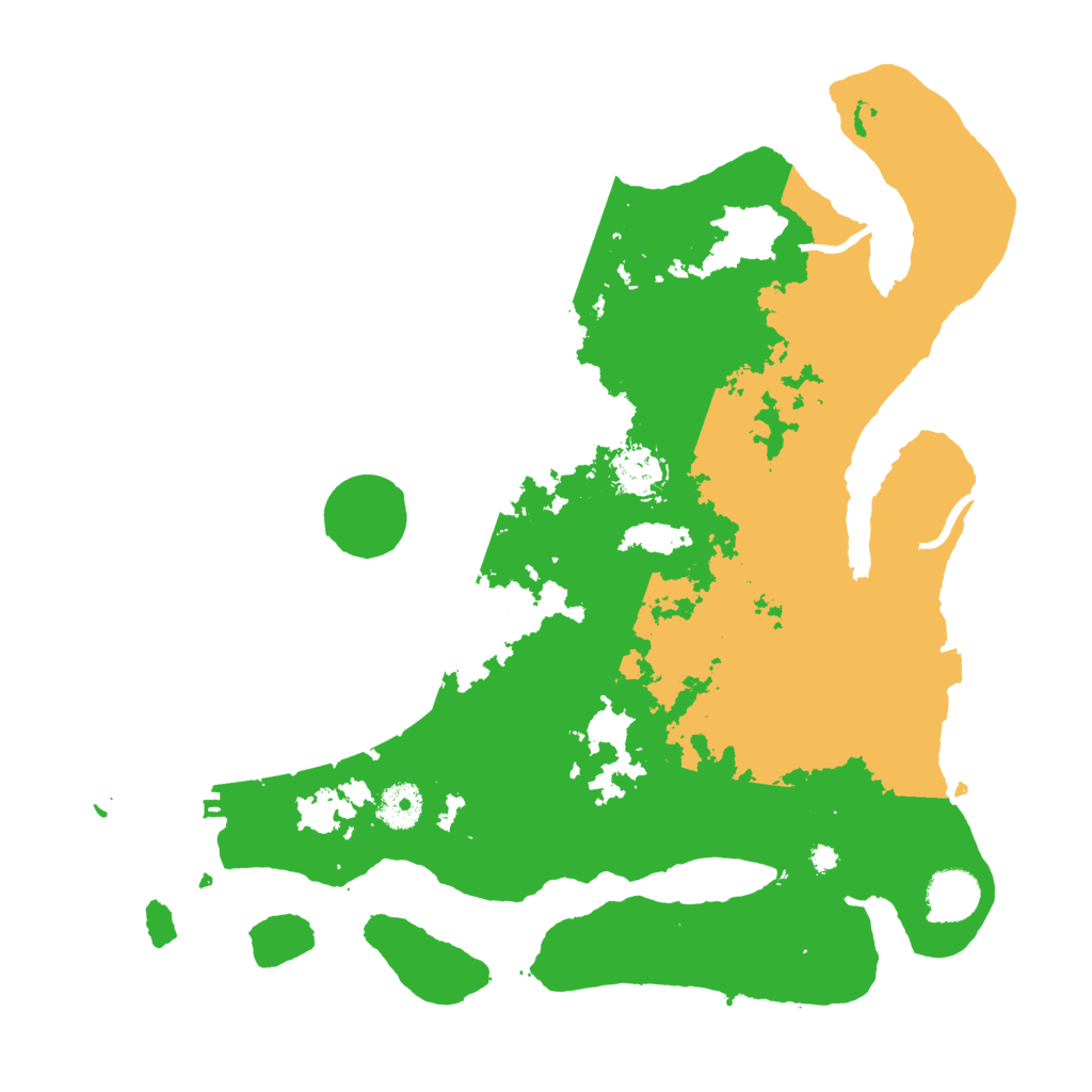 Biome Rust Map: Procedural Map, Size: 3700, Seed: 7482509