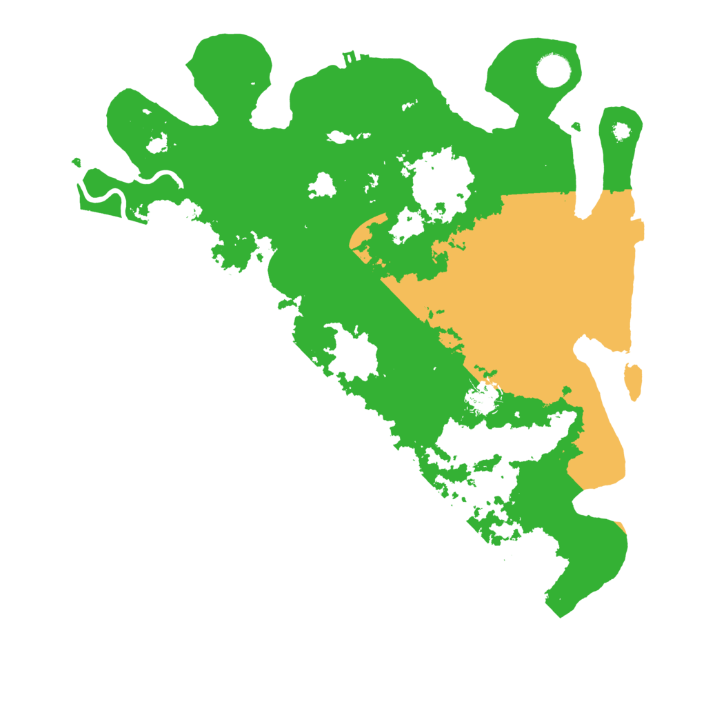 Biome Rust Map: Procedural Map, Size: 3700, Seed: 52995645