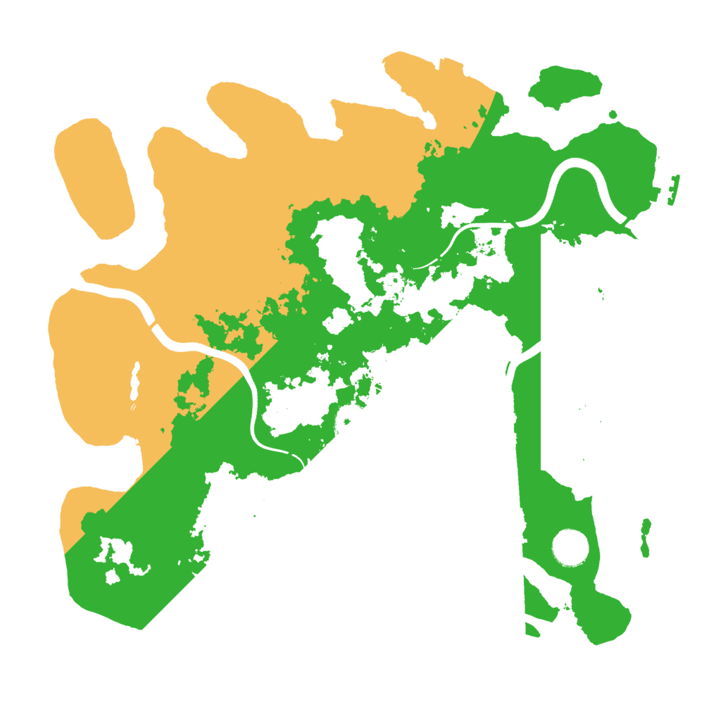 Biome Rust Map: Procedural Map, Size: 3500, Seed: 1881733