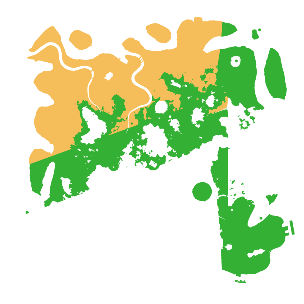 Biome Rust Map: Procedural Map, Size: 4300, Seed: 78828610