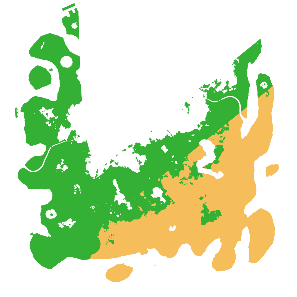 Biome Rust Map: Procedural Map, Size: 4400, Seed: 14220707