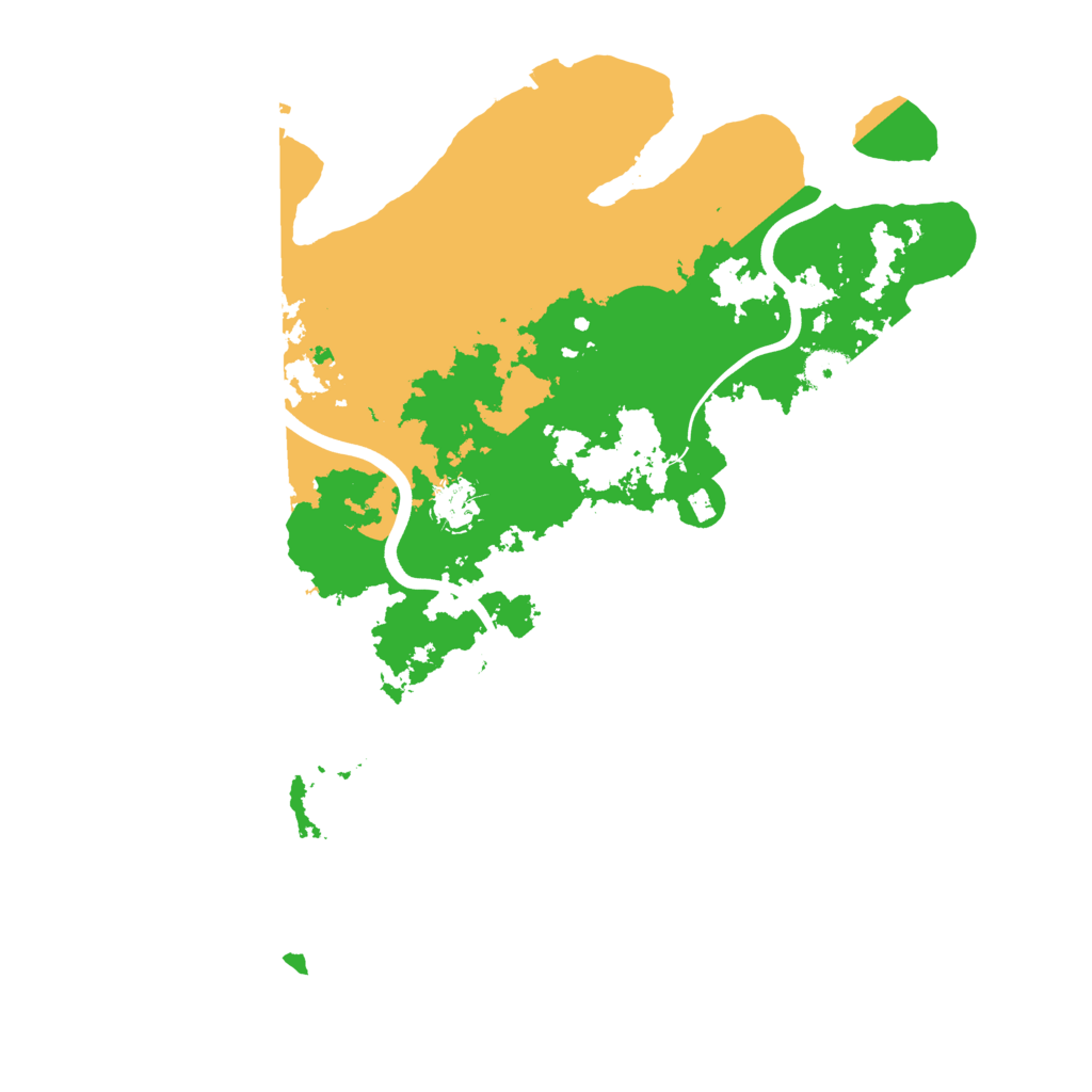 Biome Rust Map: Procedural Map, Size: 3900, Seed: 21119505